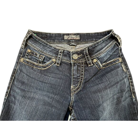 Silver Jeans Co. Suki Surplus Womens Bootcut Jeans W28/L32 Western Glove Works - Picture 4 of 11